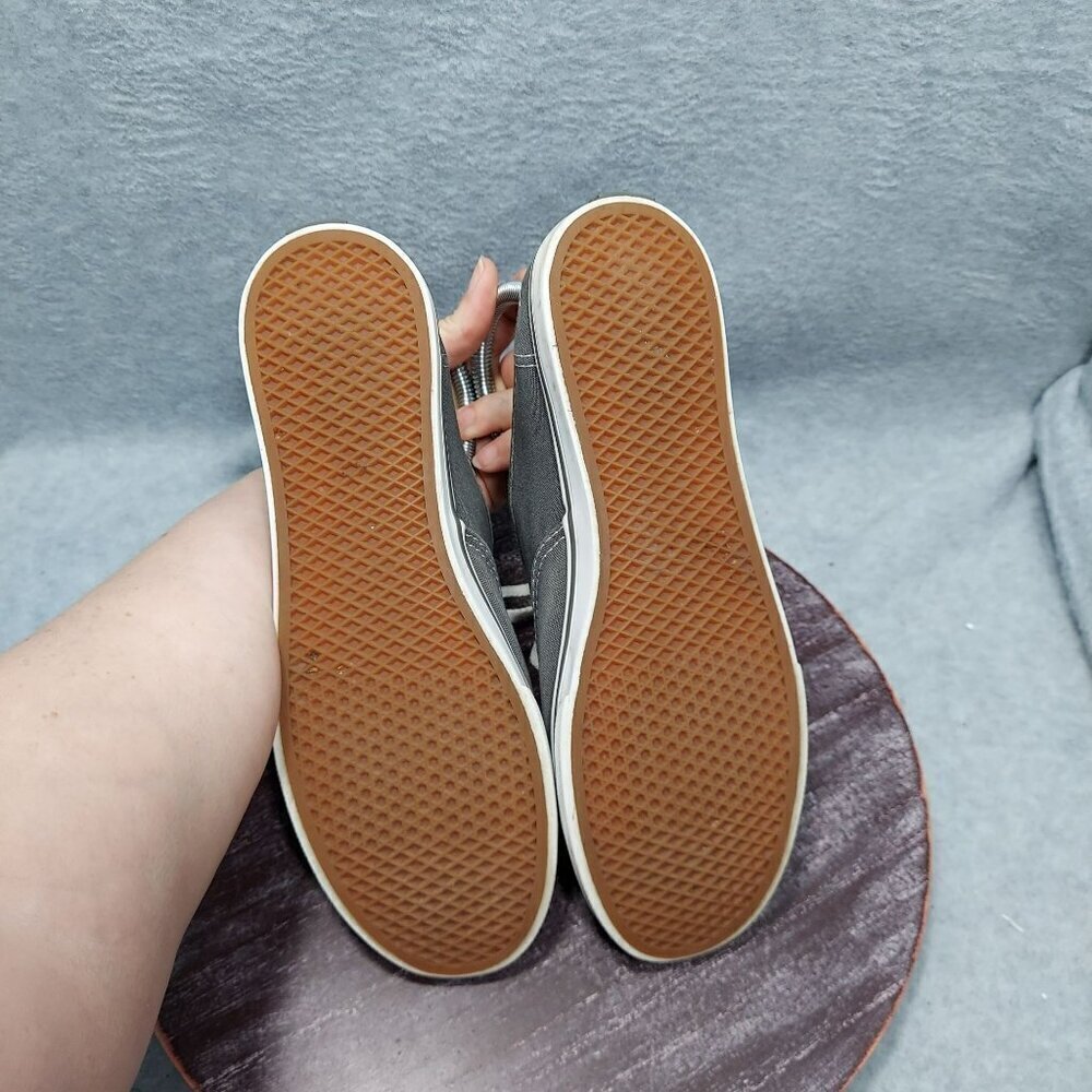 Vintage Vans Authentic Grey Canvas Lace-Up Sneakers Unisex Size - Picture 8 of 11